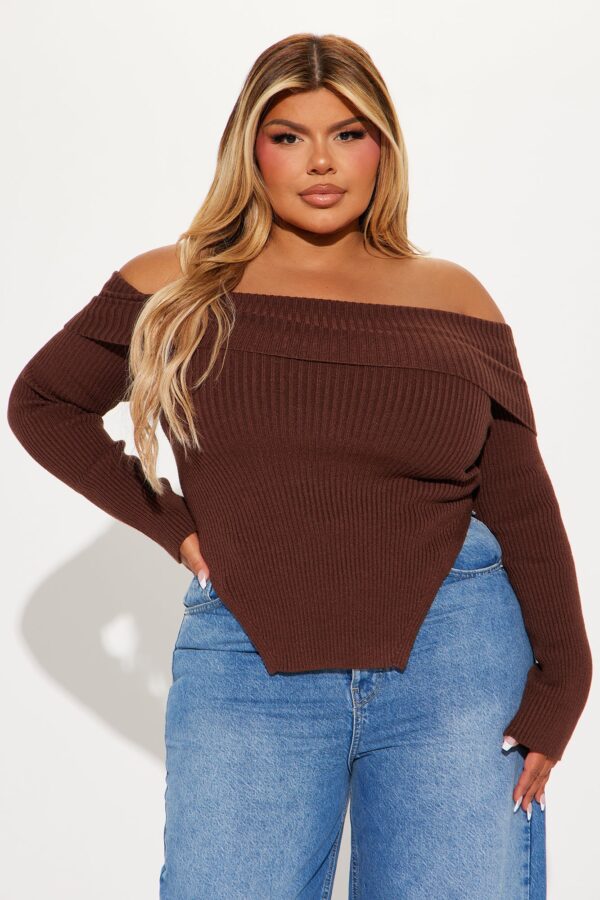 Sweater in Chocolate 50% viscose