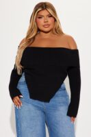 Black Cropped Sweater