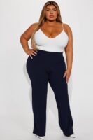 Navy Wide-Leg Dress