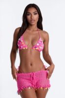 Linen Shorts in Pink