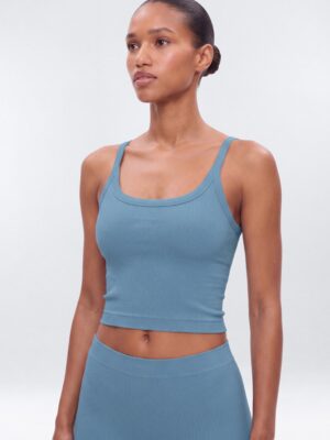 Indigo Square-Neck Cami