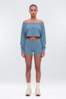 Indigo Drop-Shoulder Top