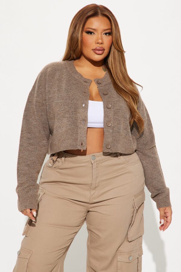 Ladies Kit Brown Cardigan