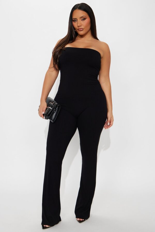 Jumpsuit in Black 82% rayon