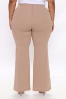 Taupe Dress with wide leg