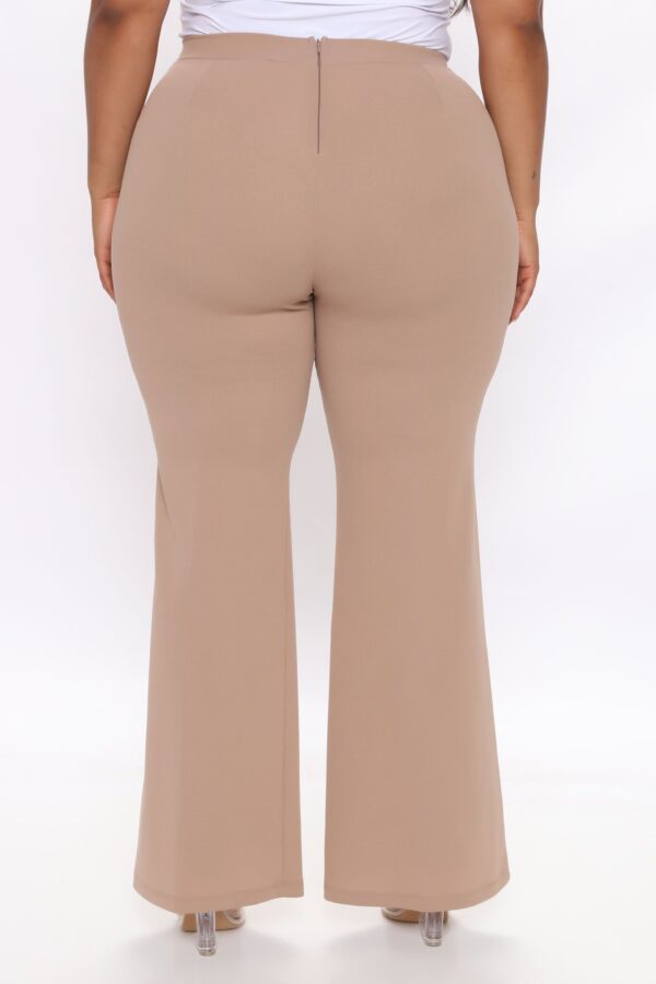 Taupe Dress with wide leg