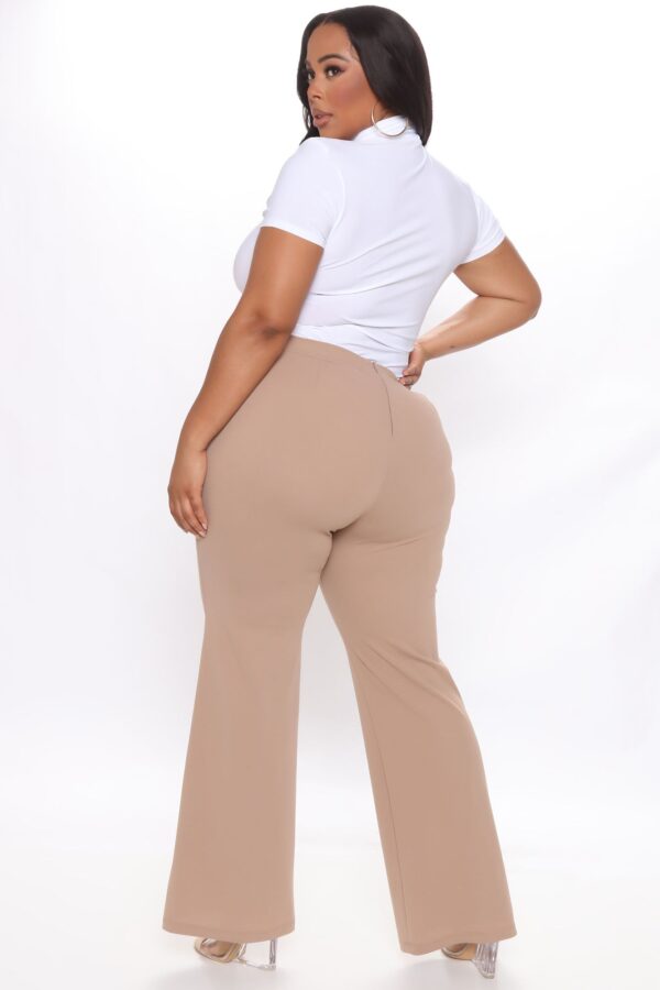 Taupe Dress with wide leg
