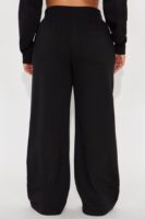 Stole My Ex Boyfriend's Wide Leg Sweatpants - Black