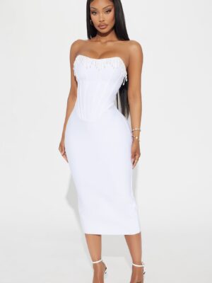 Midi Dress in White