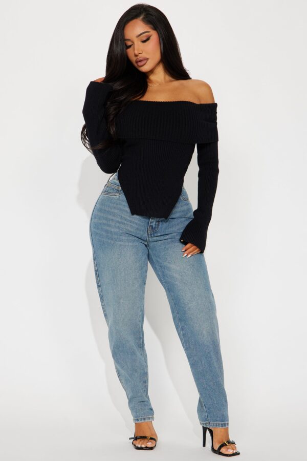 Black Cropped Sweater