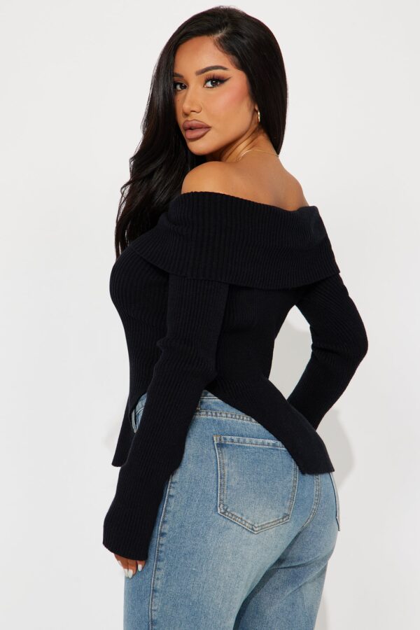 Black Cropped Sweater