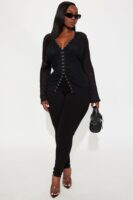 Top in Black 92% nylon