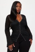 Top in Black 92% nylon