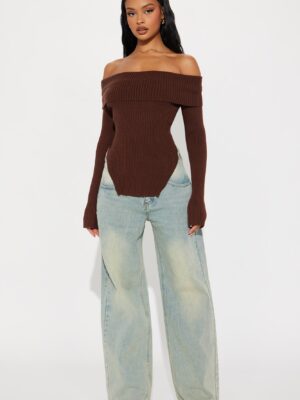 Sweater in Chocolate 50% viscose