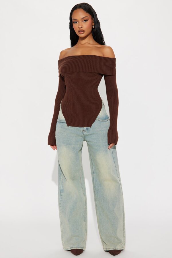 Sweater in Chocolate 50% viscose