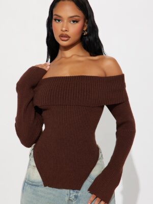 Sweater in Chocolate 50% viscose