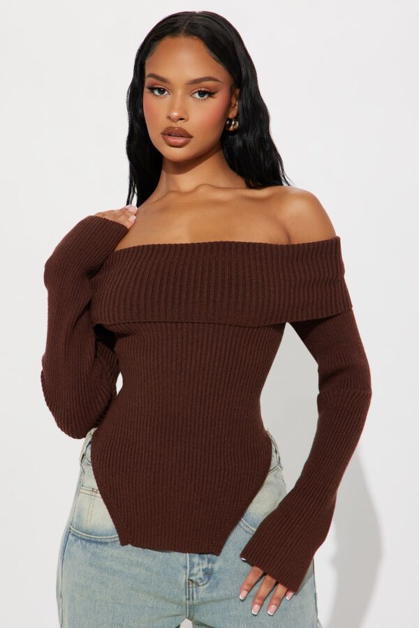 Sweater in Chocolate 50% viscose