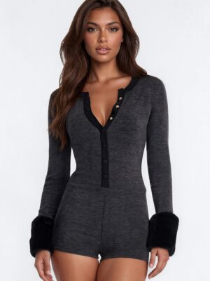 Ladies Kit Charcoal Romper