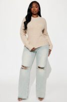 Sweater with a cropped