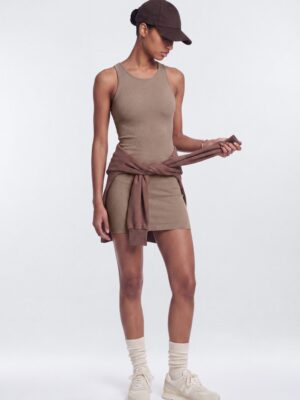 Dress in Taupe 79% cotton
