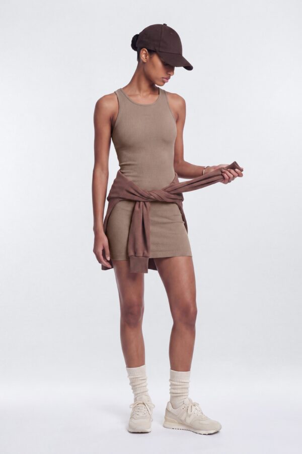 Dress in Taupe 79% cotton