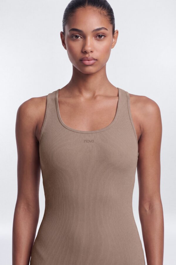 Dress in Taupe 79% cotton