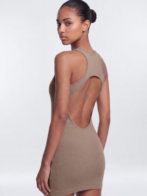 Dress in Taupe 79% cotton