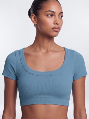 Indigo Cropped Top