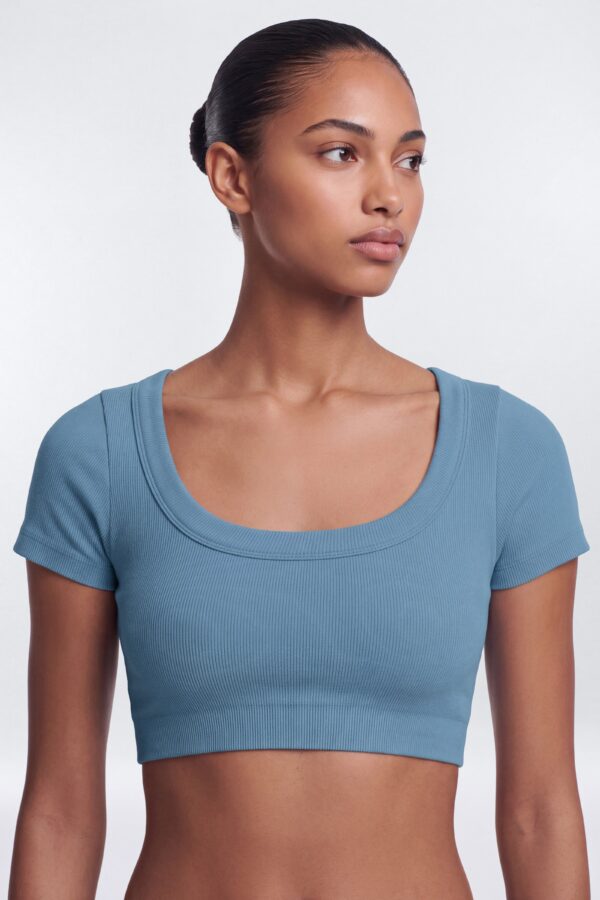 Indigo Cropped Top