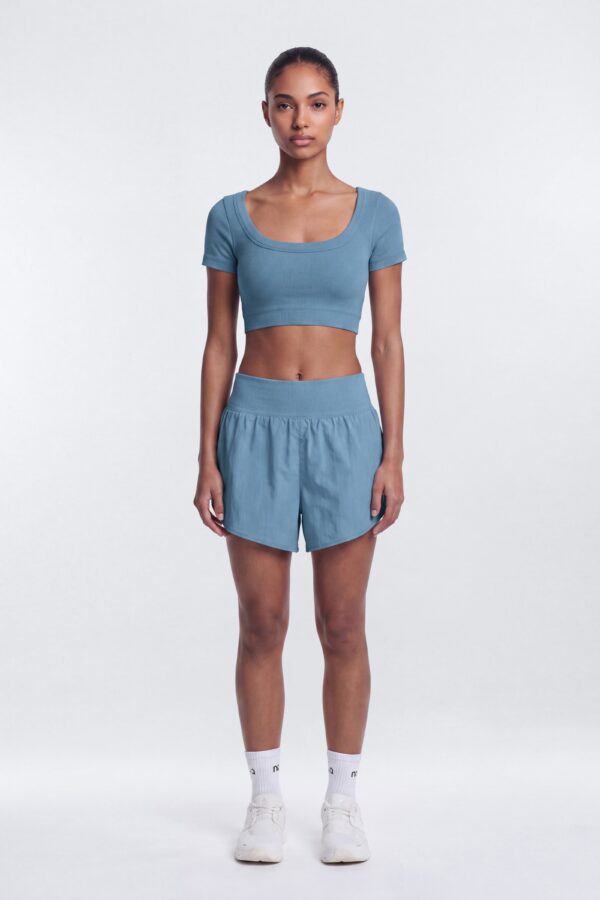 Indigo Cropped Top
