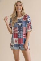 Drop-Shoulder Graphic Top