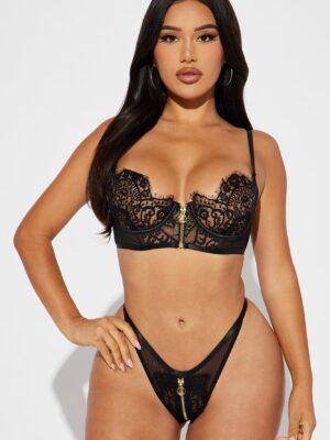 Don't Call Me Baby Lace 2 Piece Set - Black