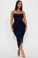 Midi Dress in Navy