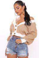Cardigan with a v-neck