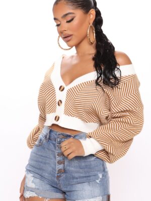 Cardigan with a v-neck