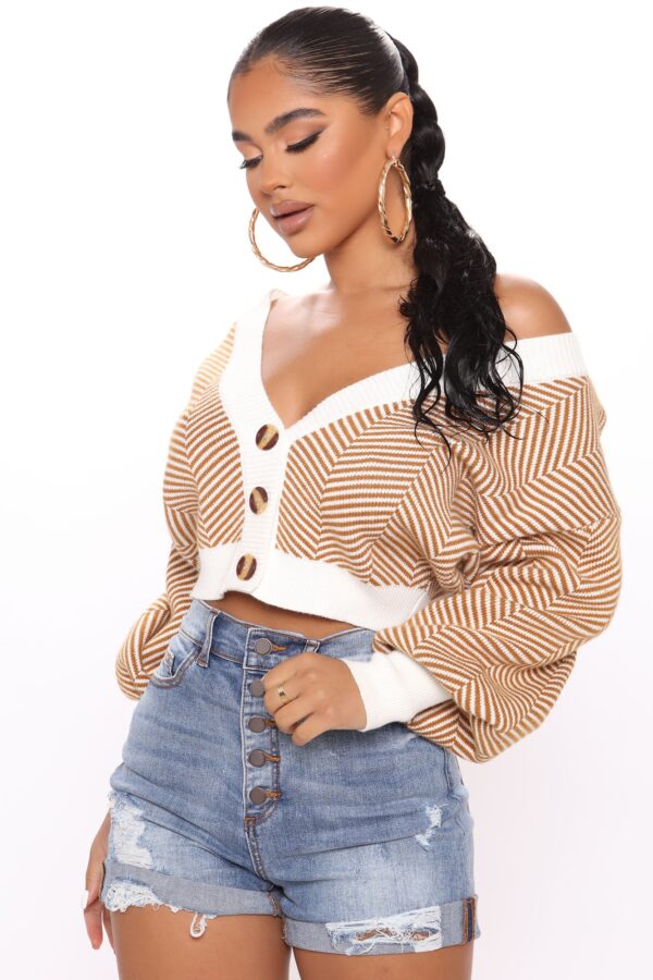 Cardigan with a v-neck