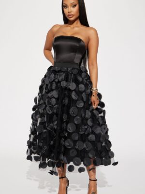 Black Dress with square neck