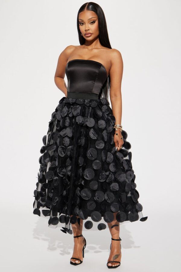 Black Dress with square neck