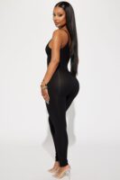 Jumpsuit in Black 93% rayon