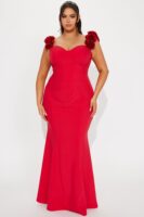 Red Dress with maxi