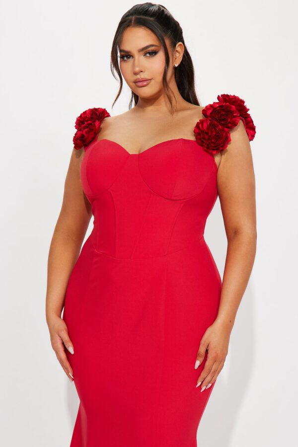 Red Dress with maxi