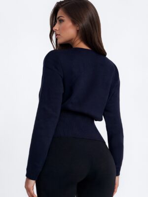 Pullover in Navy 48% viscose