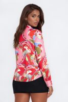 Positively Yours Abstract Button Up Shirt - Multi Color