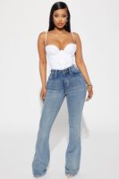 Gemma Sculpting Stretch Flare Jeans - Vintage Wash