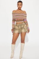 Ladies Kit Purple Sweater