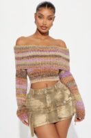 Ladies Kit Purple Sweater
