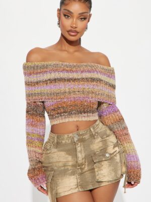 Ladies Kit Purple Sweater