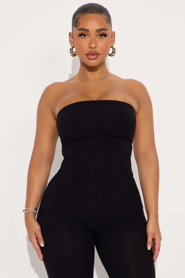 Jumpsuit in Black 82% rayon