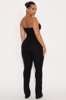 Jumpsuit in Black 82% rayon