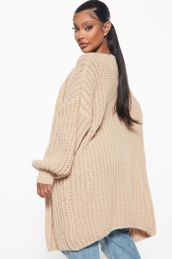Ladies Kit Taupe Cardigan